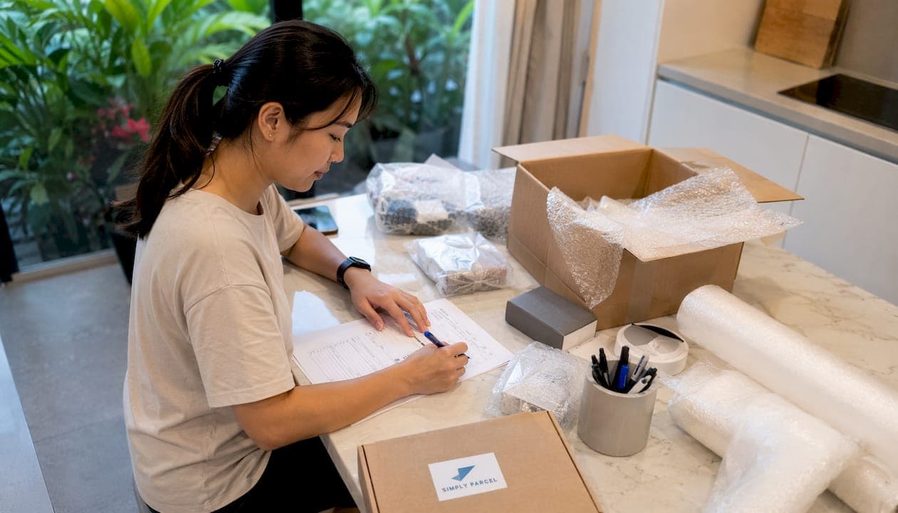 Return Parcel Process Steps: Singapore to the U.S.